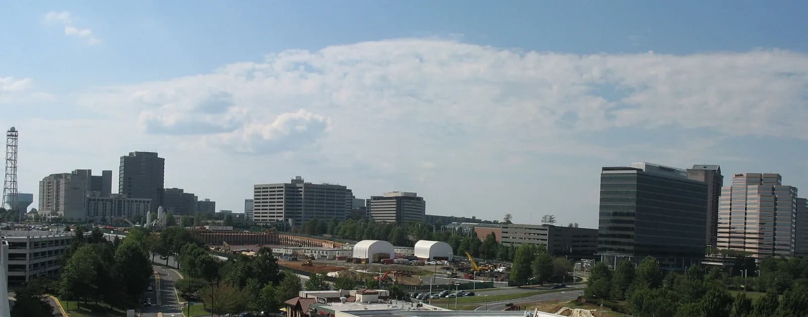 McLean, Virginia — Tysons Corner skyline and suburban executive corridor